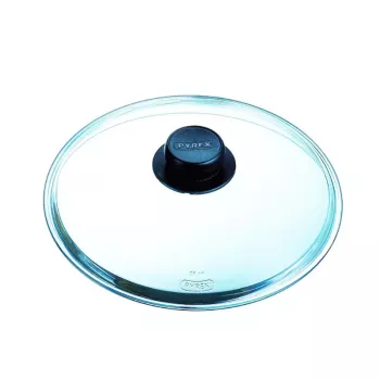 PYREX glazen deksel 26 cm, borosilicaatglas