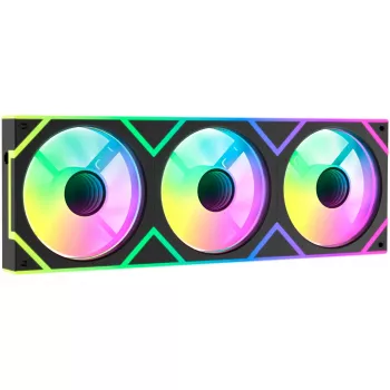 OCYPUS Gamma F36 ARGB Reverse Blade 120mm PWM ventilator 3-pack zwart