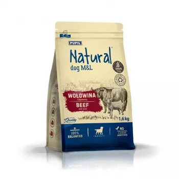 NATURAL rund met lam M&L droogvoeding voor honden 1,6kg