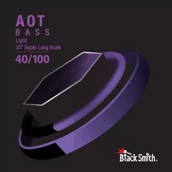 BlackSmith ANW-40100-4-35 basgitaarsnaren, set van 4 snaren, .040-.100, 35 inch mensuur, vernikkeld staal, roundwound