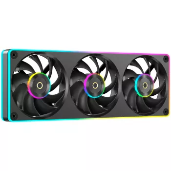 Ocypus Sigma F36 ARGB 365 mm drievoudige ventilator met enkel frame, Zwart