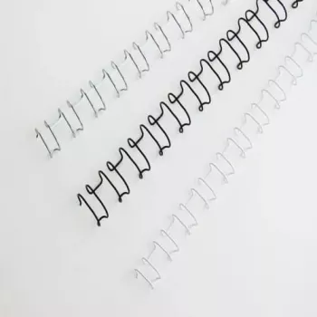 GBC MultiBind binddraad 14 mm 21 lussen A4 130 vel wit 100 stuks voor MultiBind 220, 230, 230E, 420 IB165481