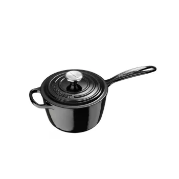 LE CREUSET gietijzeren steelpan 16cm 1,5L zwart