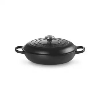 LE CREUSET gietijzeren braadpan 30cm 3,5L matzwart