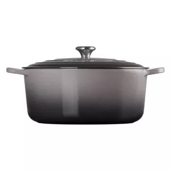 LE CREUSET gietijzeren ronde braadpan 34cm 12L grijs