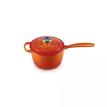 Le Creuset gietijzeren kasserol 16cm 1,5L oranje