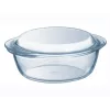 Pyrex Essentials 3L ronde glazen bewaardoos met deksel, borosilicaatglas, Ø22cm