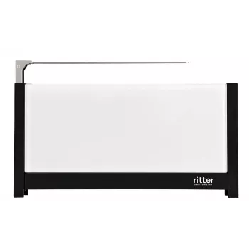 ritter volcano 5 lange sleuf toaster met glazen voorzijde wit