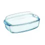 PYREX glazen bewaarbak met deksel 4,5L rechthoekig Essentials 33x20x14cm