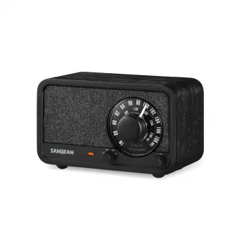 Sangean WR-8 FM-radio met massief houten behuizing, Midnight Oak