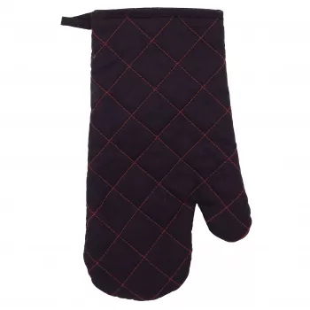 ASI COLLECTION hittebestendige handschoen XL 18x30cm zwart/rood