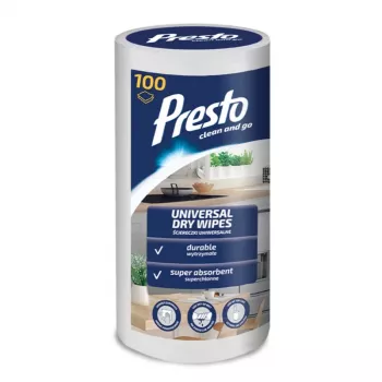 PRESTO universele doekjes op rol, 100 stuks