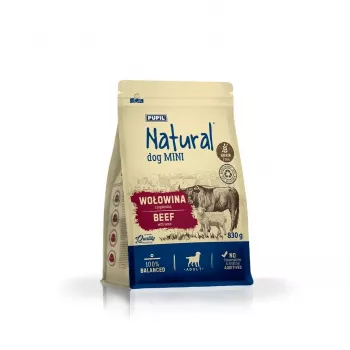 NATURAL rund met lam mini droogvoer voor volwassen kleine rassen, 830g