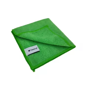 QLEANUP microvezeldoeken 250gsm 30x30 cm, 10 stuks, groen