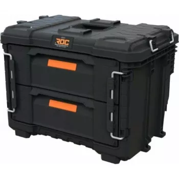 KETER DIY ROC Pro Gear 2 laden eenheid XL gereedschapskist met 2 laden 56,5x37,5x41,3cm