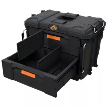 KETER DIY ROC Pro Gear 2 laden eenheid XL gereedschapskist met 2 laden 56,5x37,5x41,3cm