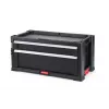 KETER DIY gereedschapskist met 2 laden, 56,2 x 28,9 x 26,2 cm, zwart/rood