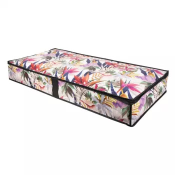 ORDINETT kledingopbergbox 107x50x15 cm Floral Beauty