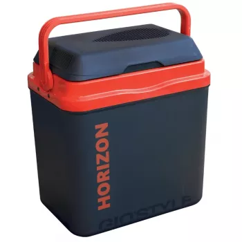 GIOSTYLE Horizon M 12/230V verwarmings- en koelbox 20L thermo-elektrische koelbox donkergrijs/rood