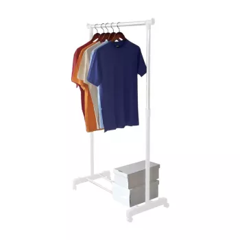 ORDINETT Deluxe kledingrek wit 88x43x98-175cm