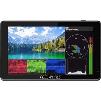 FEELWORLD LUT5 5,5 inch 3000nit touchscreen 3D LUT 4K HDMI on-camera monitor