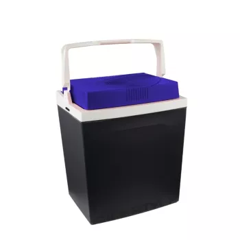 GIOSTYLE Brio 26 elektrische koelbox 12/230V 26L donkergrijs met rood/blauwe accenten