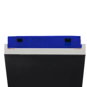 GIOSTYLE Brio 26 elektrische koelbox 12/230V 26L donkergrijs met rood/blauwe accenten