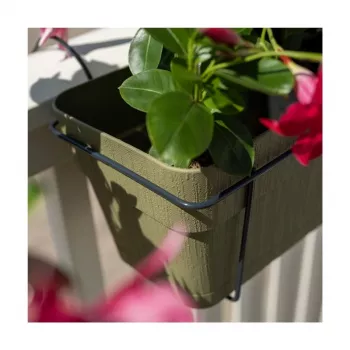 STEFANPLAST balkonset met automatisch bewateringssysteem en metalen beugel 50x18x17 cm groen