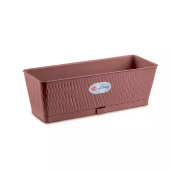 STEFANPLAST bloembak Liberty 50x18x16cm bruin