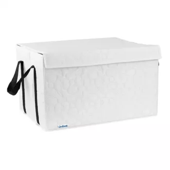 ORDINETT opbergbox M 41x31x25cm katoen grijs