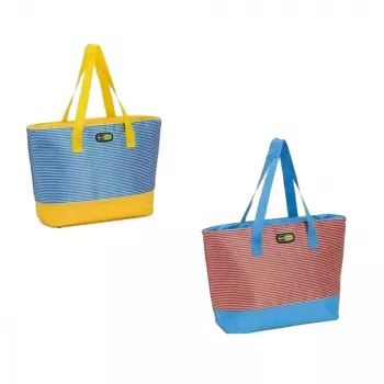GIOSTYLE strandtas assorti, rood/blauw/blauw/geel
