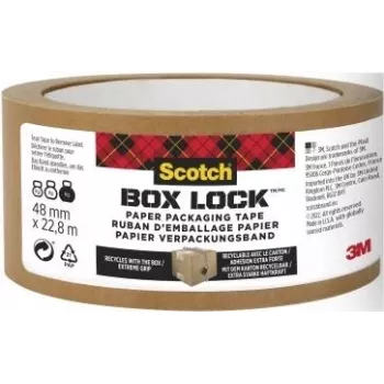 3M Scotch Box LockT papier-pakband 48mm x 22,8m bruin 7850-23-EF-8GC