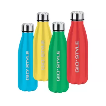GIOSTYLE Thermos Energy 1L vacuüm geïsoleerde fles rood/lichtblauw/geel/groen