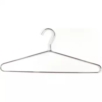 ORDINETT kledinghangers 5 stuks metaal 40,5 cm verchroomd staal met draaibare haak