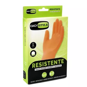 GIOSTYLE Multifunctionele duurzame natuurrubber handschoenen oranje maat S/7