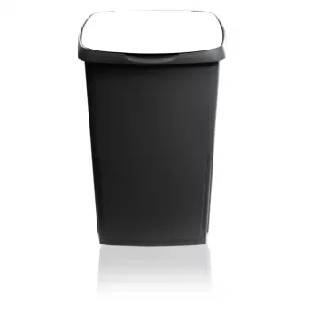 GIOSTYLE Eco Solution 45 L afvalbak, Donkergrijs/Wit