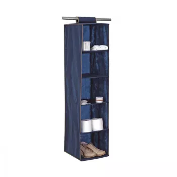 ORDINETT organizer met 5 vakken 30x30x120cm blauw