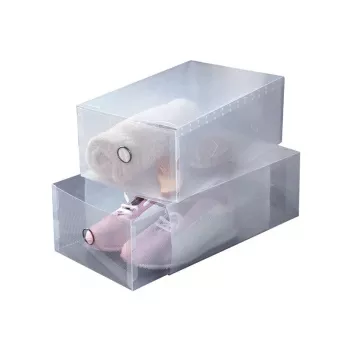 ORDINETT opbergboxen 2 stuks, 34 x 21 x 13 cm, transparant, Top Class