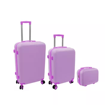 ORDINETT ladekast 3-delige set, roze – 60L, 43L, 15L kunststof opbergboxen