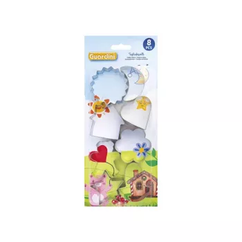 GUARDINI peperkoek- en koekjesuitsteekvormpjes set 8 stuks assorti