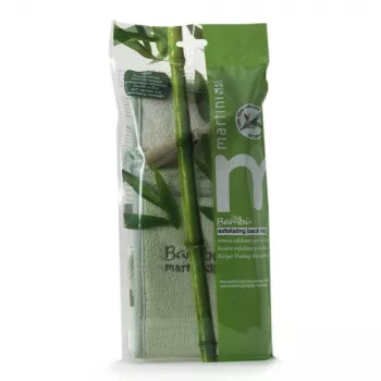 MARTINI SPA luffa- en bamboestroken Bamboe – natuurlijke peeling-badstrook met dubbelzijdige textuur