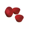 GUARDINI siliconen bakvormpjes voor cupcakes 6 stuks Juliette Ø 6,5 x 3 cm rood