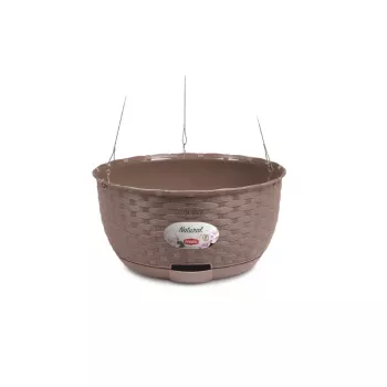 STEFANPLAST hangende bloempot Natural Ø30x14,5cm bruin