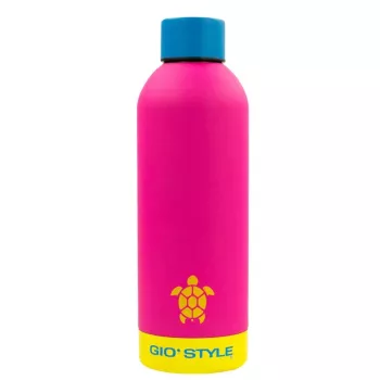 GIOSTYLE Fluo drinkfles 0,75L assorti roze/geel/groen/blauw