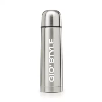GIOSTYLE Thermos zilver 1L roestvrijstalen vacuüm geïsoleerde fles
