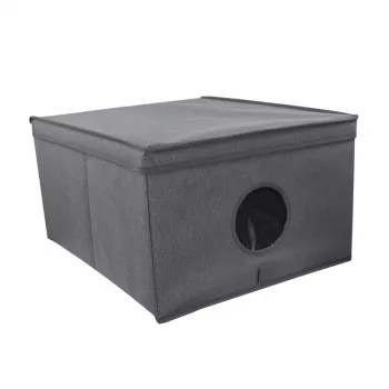ORDINETT opvouwbare box L maat 50x40x25 cm grijs