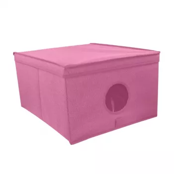 ORDINETT opvouwbare box L 50x40x25cm bloemenpatroon