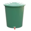STEFANPLAST regenton 310L met deksel en kraan, groen, Ø80x97cm