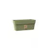 STEFANPLAST Ethica bloembak met schotel 30x13x12 cm groen