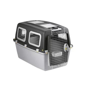 STEFANPLAST Gulliver 6 Plus transportbox voor grote honden 92x64x66 cm donkergrijs/lichtgrijs